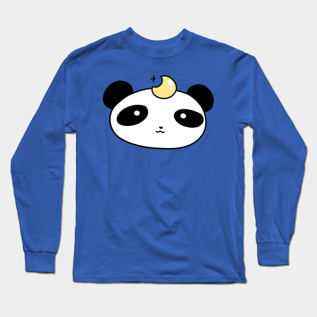 Moon Panda Face Long Sleeve T-Shirt by saradaboru